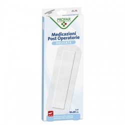 Federfarma. Co Medicazione Post Operatoria Sterile Garza Antiaderente 10x30 Cm 3 Pezzi Profar Federfarma. Co - 1