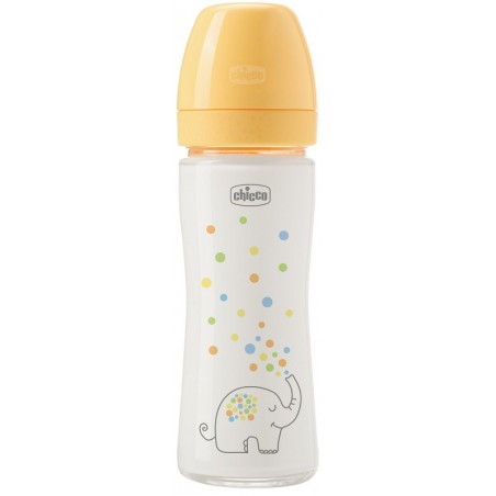 Chicco Biberon Perfect Glass Unisex Silicone Da 240 Ml Chicco - 1