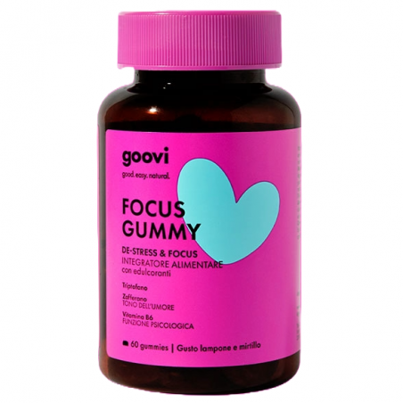 Goovi Focus Gummy De-Stress & Focus 60 Gummies Integratore Goovi - 1