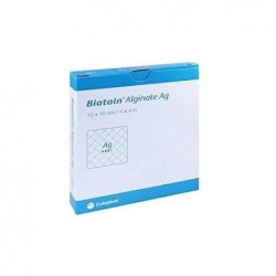 Coloplast Medicazione Biatain Alginate In Alginato E Carbossimetilcellulosa a Rilascio con Argento   10x10 Cm 10 Pezzi Coloplast