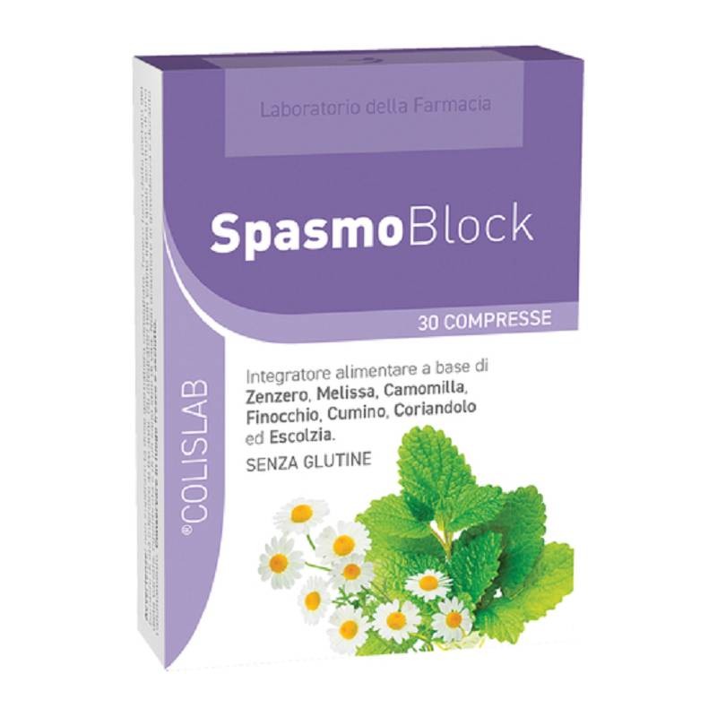 Spasmoblock Integratore Per Il Gonfiore Addominale 30 Compresse Laboratorio Della Farmacia - 2