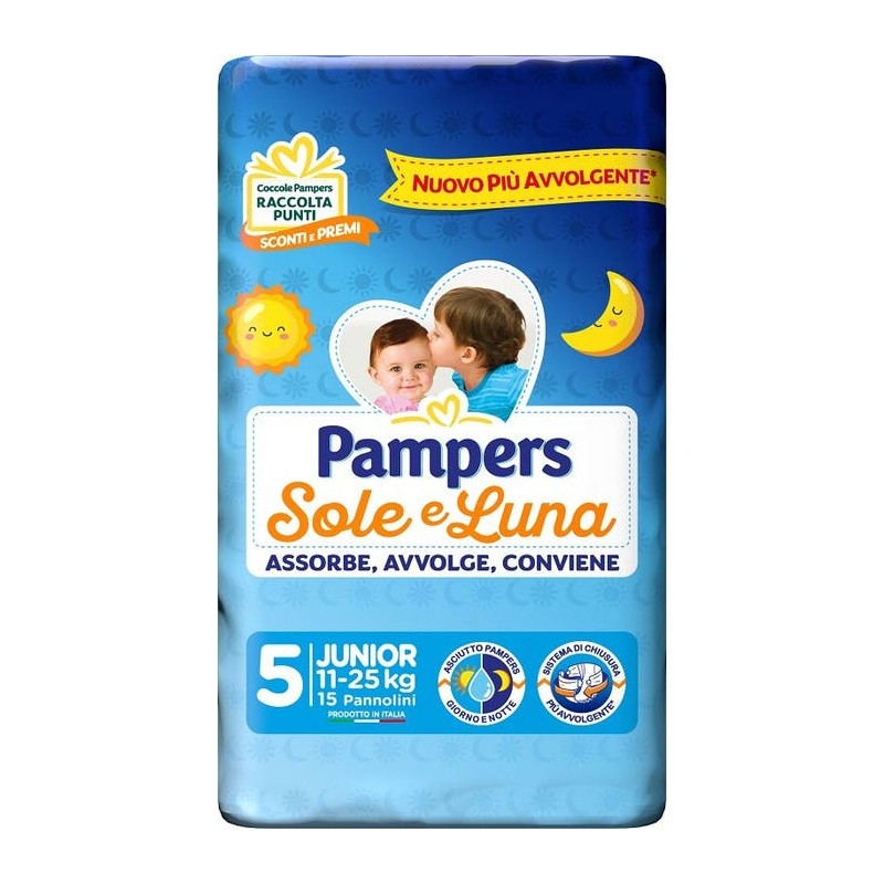 PAMPERS SOLE&LUNA JUNIOR 15 PEZZI  - 1