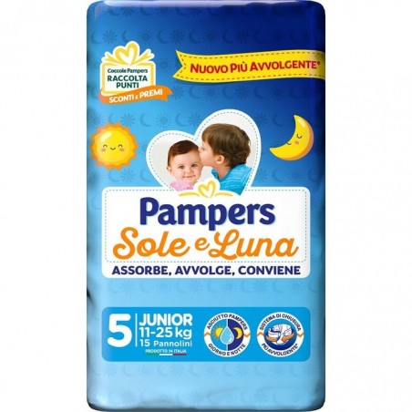 PAMPERS SOLE&LUNA JUNIOR 15 PEZZI  - 1