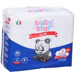 Farvima Medicinali Pannolini Babystar Slim 2/5kg Taglia 1 New Born 22 Pezzi Farvima Medicinali - 6