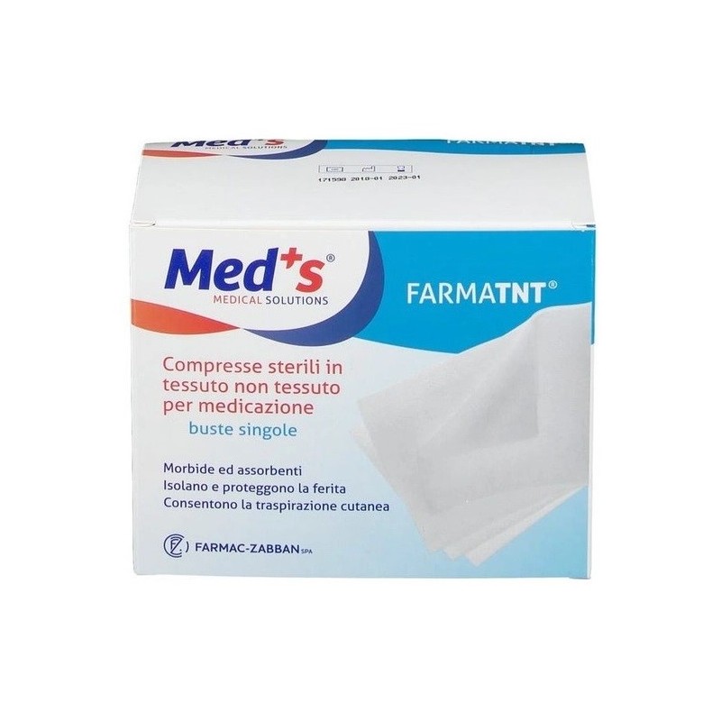 Farmac-zabban Garza Compressa Meds Tessuto Non Tessuto Peel Open 10x10cm 16 Pezzi Farmac-Zabban - 1