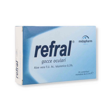 Refral Monodose Gocce Oculari 20 Contenitori X 0,5 Ml Midapharm Italia - 1