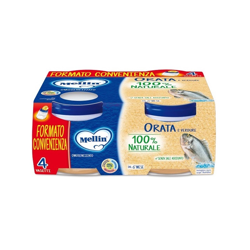 MELLIN OMOGENEIZZATO ORATA 4X80 G Mellin - 1