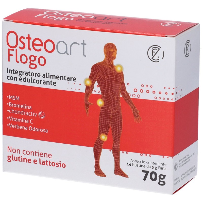 Osteoart Flogo Integratore Articolazioni MSM Bromelina 14 Bustine  - 1