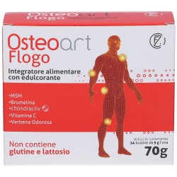 Osteoart Flogo Integratore Articolazioni MSM Bromelina 14 Bustine  - 5