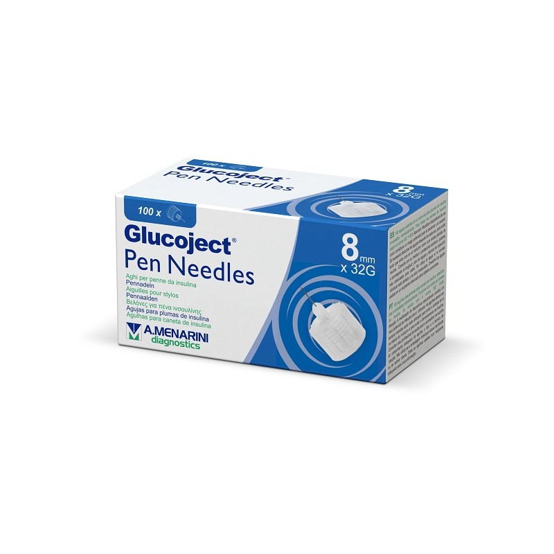 A. Menarini Diagnostics Ago Per Penna Da Insulina Glucoject 8 Mm Gauge 32 100 Pezzi A. Menarini Diagnostics - 1