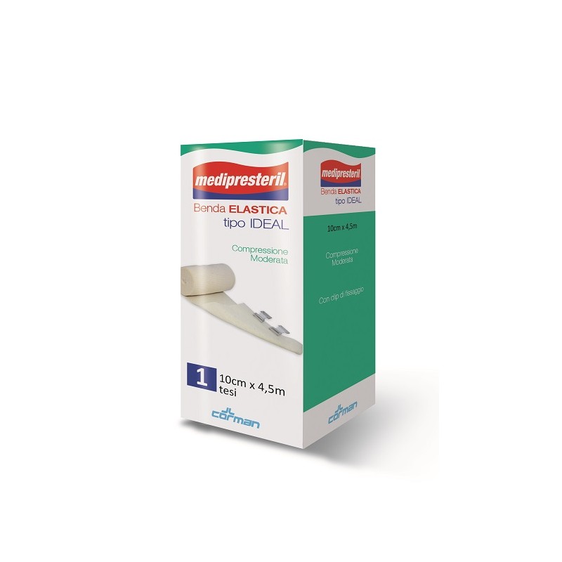 Corman Benda Elastica Medipresteril Ideal Compressione Moderata M4,5x10cm Tesi Corman - 1