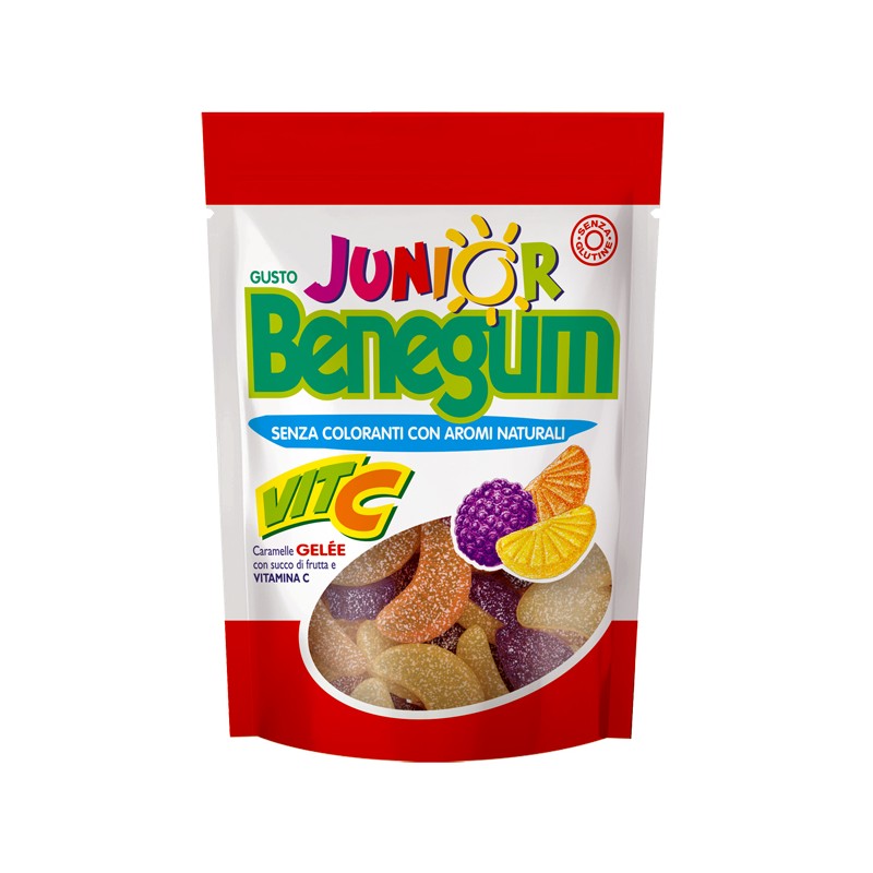 Perfetti Van Melle Italia Benegum Junior Vita C Caramelle Gele' Con Succo Di Frutta E Vitamina C 90 G Perfetti Van Melle Italia 