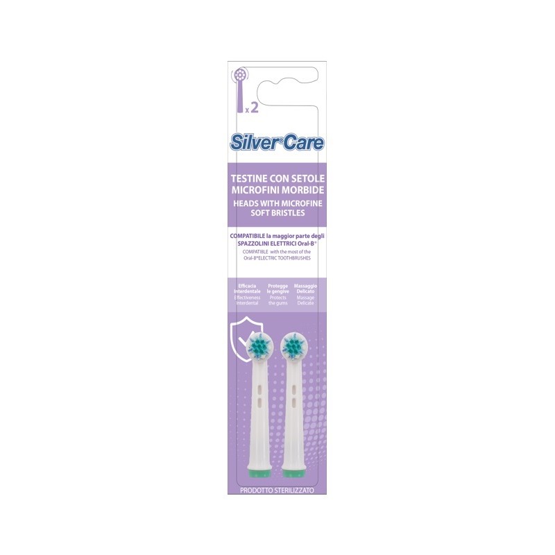 Zzolificio Piave Silvercare Sensitive 2 Testine Ricambio Compatibili Oral B Zzolificio Piave - 1