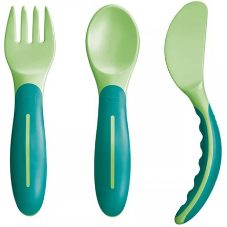 Bamed Baby Italia Mam Babys Cutlery 6+ Neutro Mam - 1