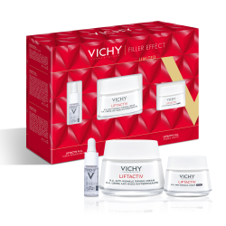 Vichy Cofanetto Regalo Effetto Filler Anti-Rughe con Siero e Creme Giorno e Notte Vichy - 1