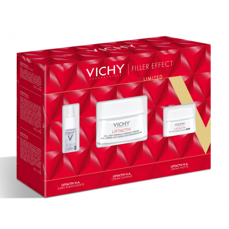 Vichy Cofanetto Regalo Effetto Filler Anti-Rughe con Siero e Creme Giorno e Notte Vichy - 2