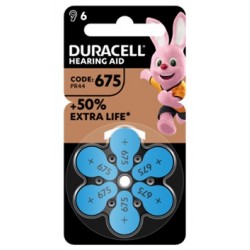 Duracell Italy Duracell Easy Tab 675 Blu Batteria Per Apparecchio Acustico 6 Pezzi Duracell Italy - 1