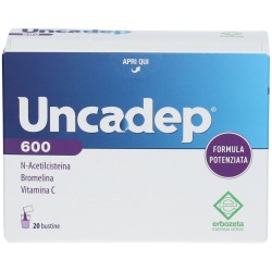 Uncadep 600 Integratore Mucolitico e Antinfiammatorio 20 Bustine Erbozeta - 5