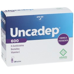 Uncadep 600 Integratore Mucolitico e Antinfiammatorio 20 Bustine Erbozeta - 7