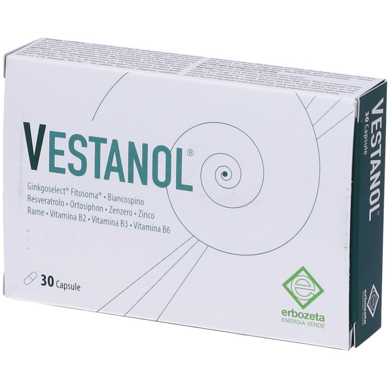 Vestanol Integratore Antiossidante Cardiovascolare 30 Capsule Erbozeta - 2