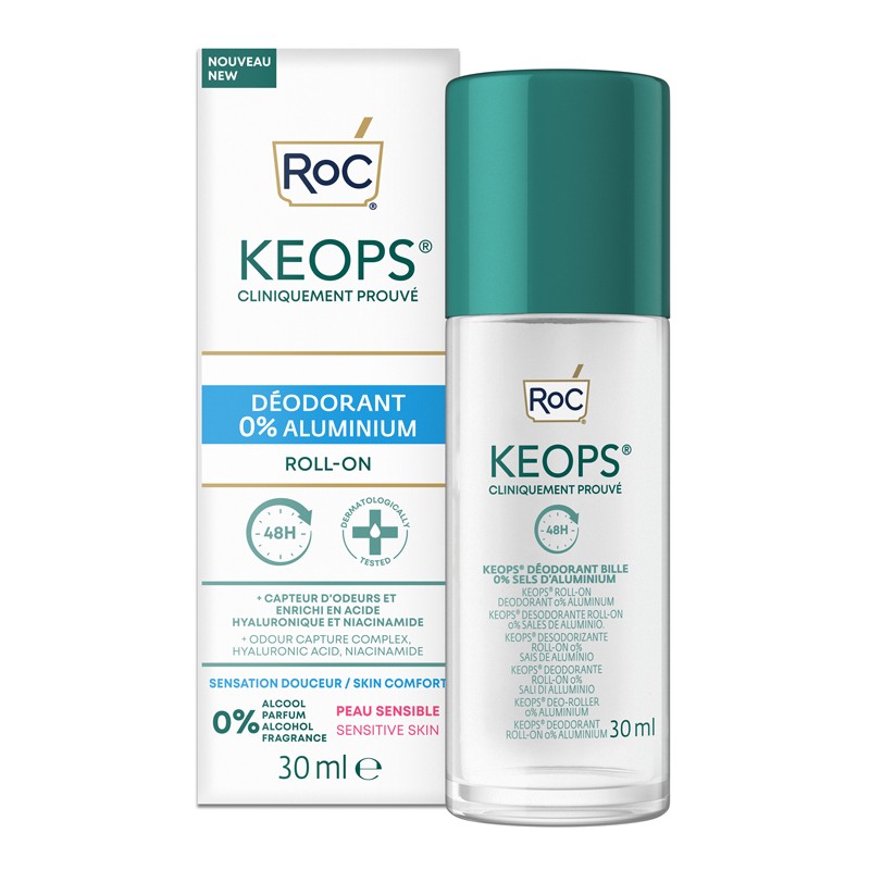 Roc Opco Llc Roc Keops Deodorant Roll On 0% Aluminium 30 Ml Roc Opco Llc - 1