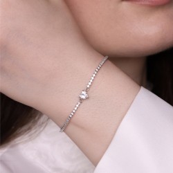 Veramé Clara Bracciale Tennis Con Zircone Cuore Argento Elegante Veramé - 2