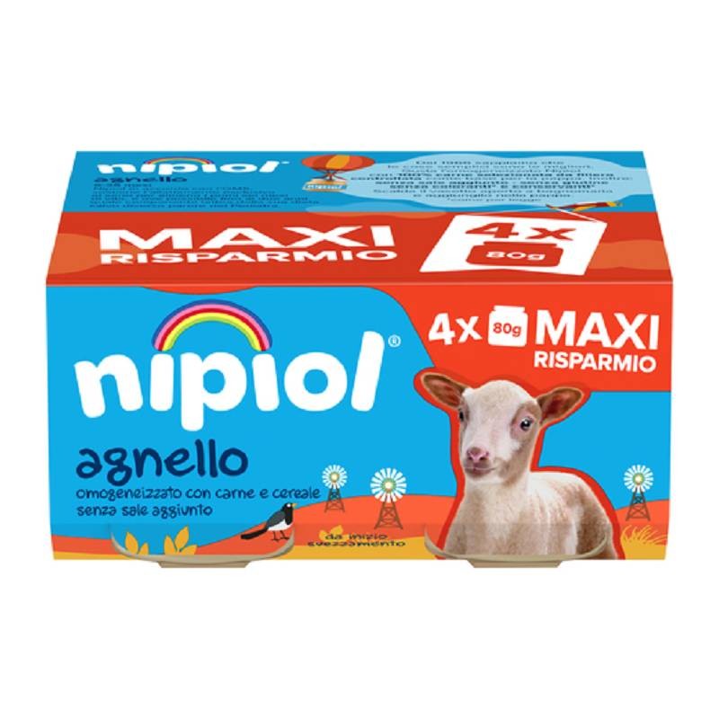 NIPIOL OMOGENEIZZATO AGNELLO 4 X 80 G Nipiol - 1