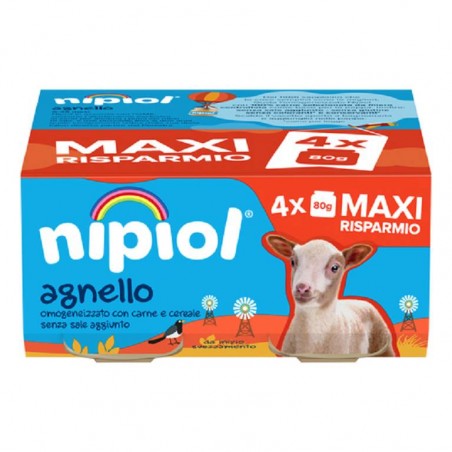 NIPIOL OMOGENEIZZATO AGNELLO 4 X 80 G Nipiol - 1