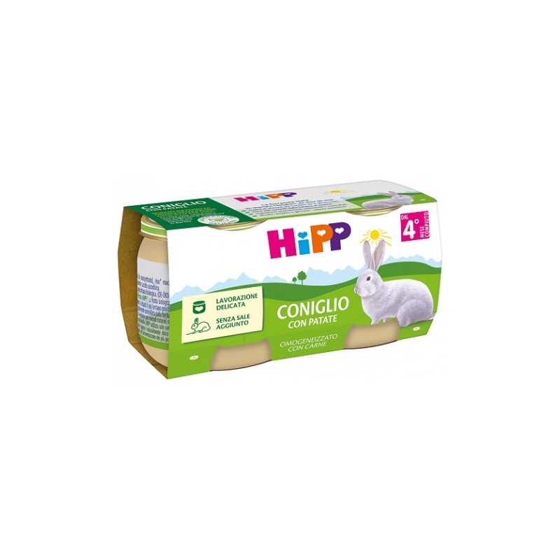 Hipp Italia Hipp Omogeneizzato Coniglio Con Verdure 2 Pezzi Da 80 G Hipp - 1