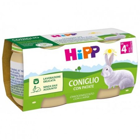 Hipp Italia Hipp Omogeneizzato Coniglio Con Verdure 2 Pezzi Da 80 G Hipp - 1