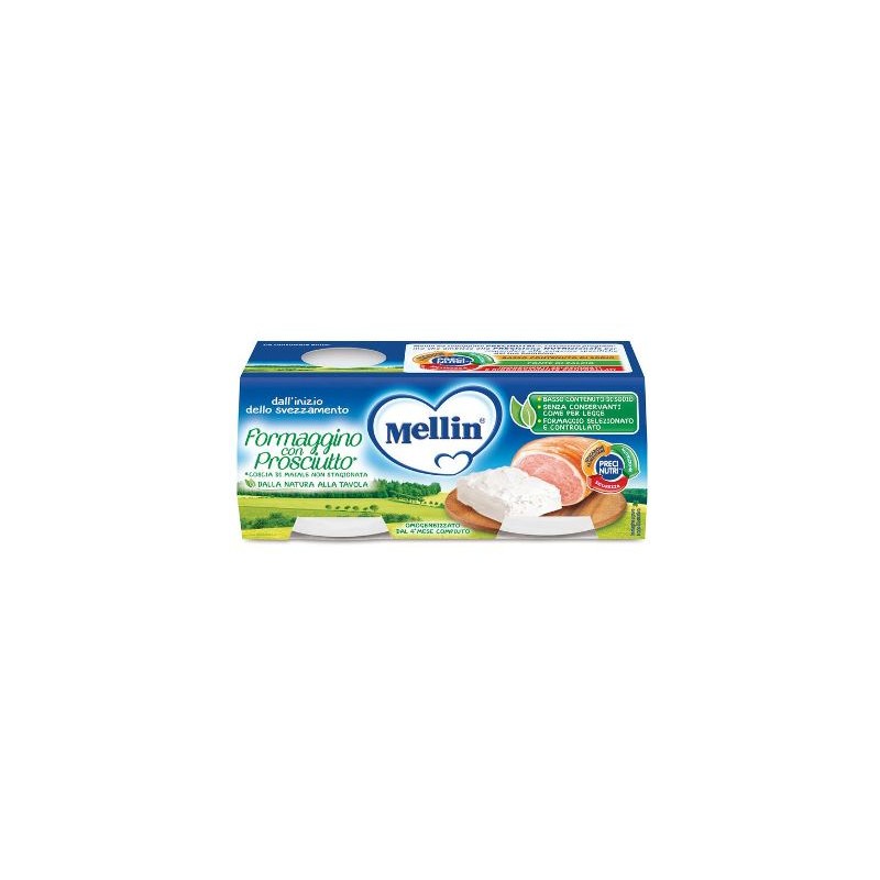 Danone Nutricia Soc. Ben. Mellin Baby Formaggino Con Prosciutto 2 X 80 G Danone Nutricia Soc. Ben. - 1