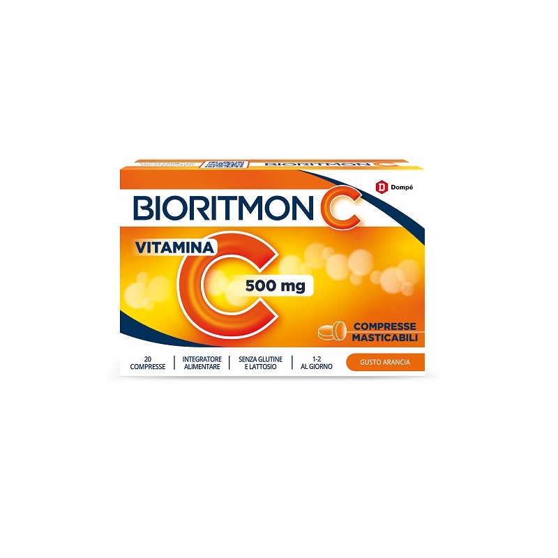 Dompe' Farmaceutici Bioritmon C 500mg Vitamina C 20 Compresse Masticabili Dompe' Farmaceutici - 1