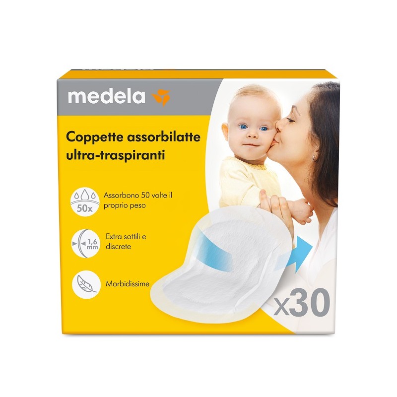 Medela Italia Coppette Assorbilatte Ultra-traspiranti 30 Pezzi Medela Italia - 1