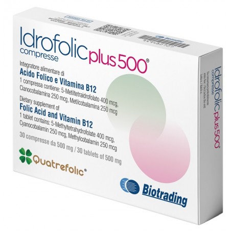 Biotrading Unipersonale Idrofolic Plus 500 30 Compresse Biotrading Unipersonale - 1