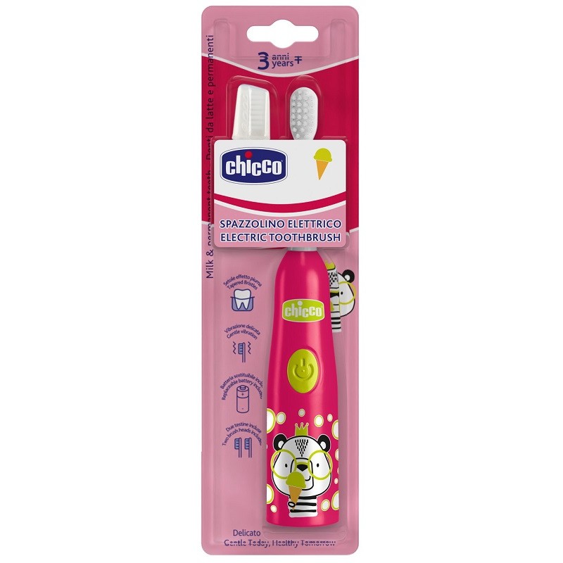 Chicco Spazzolino Elettrico Panda Rosa Chicco - 1