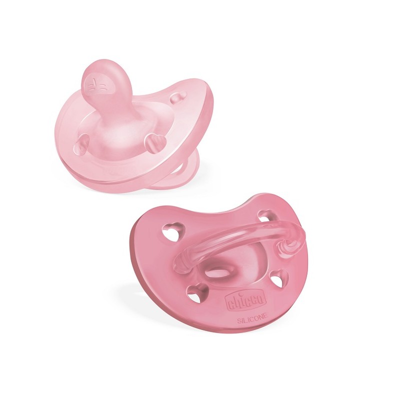 Chicco Gommotto Silicone Rosa 6-16 Mesi 2 Pezzi Chicco - 1