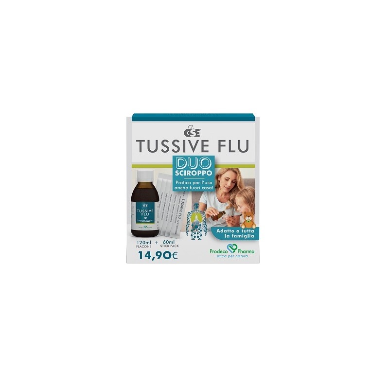 Prodeco Pharma Gse Tussive Flu Duo Flacone+6 Stick Pack Monodose Prodeco Pharma - 1