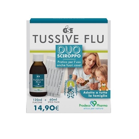 Prodeco Pharma Gse Tussive Flu Duo Flacone+6 Stick Pack Monodose Prodeco Pharma - 1