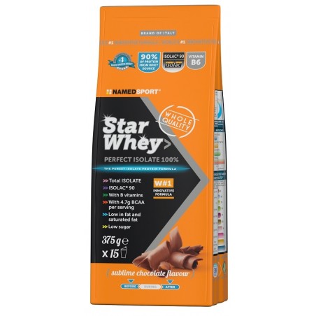 Namedsport Star Whey Isolate Sublime Chocolate 375 G Namedsport - 1