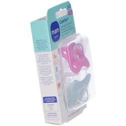 Bamed Baby Italia Mam Comfort Succhietto 2-6 Mesi Silicone Confezione Doppia Femmina Mam - 2