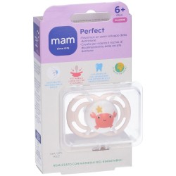 Bamed Baby Italia Mam Perfect Succhietto 6+ Mesi Silicone Singolo Neutro Mam - 5