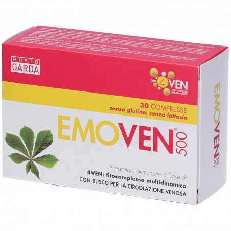 Emoven 500 Integratore per Circolazione Venosa e Gambe Leggere 30 Compresse Named - 1