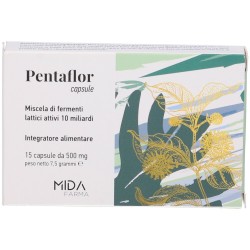 Pentaflor Integratore per Equilibrio Intestinale Fermenti Lattici 10 Miliardi 15 Capsule  - 5