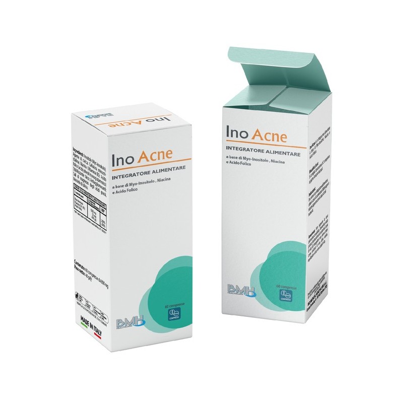 Ino Acne Integratore Myo-Inositolo Niacina Acido Folico 60 Compresse Bio Medical Healthcare - 1