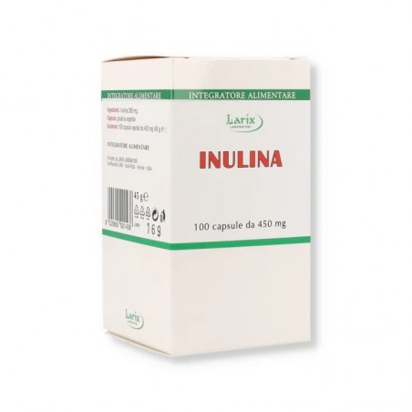 Inulina Larix Laboratori 100 Capsule Prebiotico Flora Intestinale Zio Ecosalute - 1