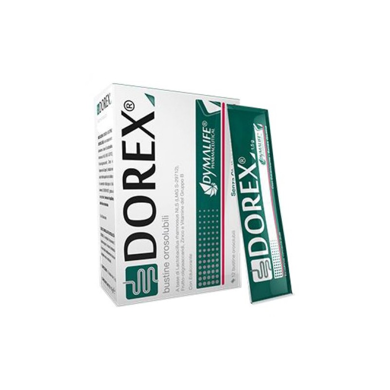 Dorex 12 Stick Orosolubili Flora Intestinale e Vitamine B Dymalife Pharmaceutical - 1