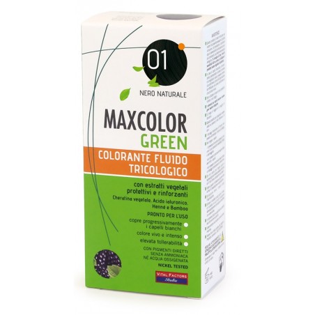 Vital Factors Italia Maxcolor Green 01 Nero Naturale 75 Ml + Balsamo 15 Ml Vital Factors Italia - 1