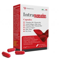 Intraglobin Integratore Vitamine e Minerali Ricostituente 30 Capsule  - 1