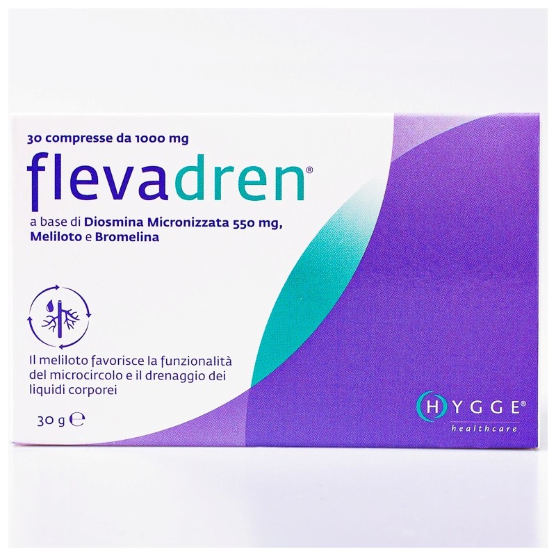 Flevadren Integratore Microcircolo E Gambe Pesanti 30 Compresse Hygge Healthcare - 1