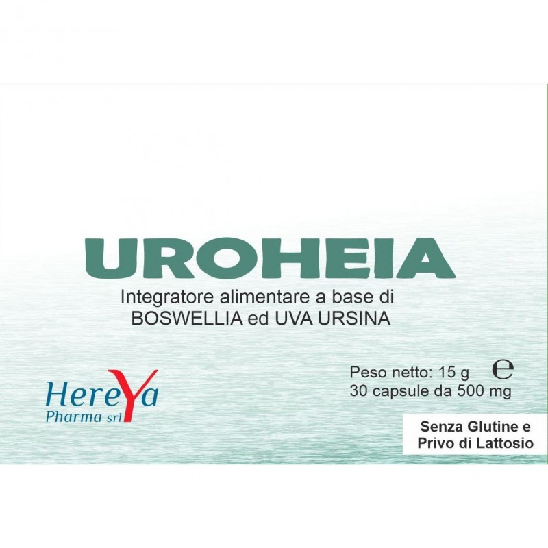 Uroheia Integratore Per Benessere Vie Urinarie Con Boswellia E Uva Ursina 30 Capsule Hereya Pharma - 1